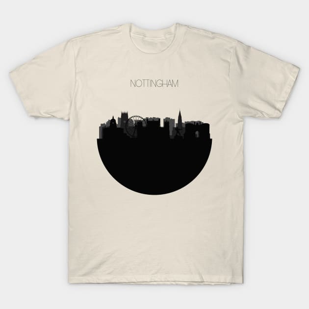 Nottingham Skyline T-Shirt by inspirowl